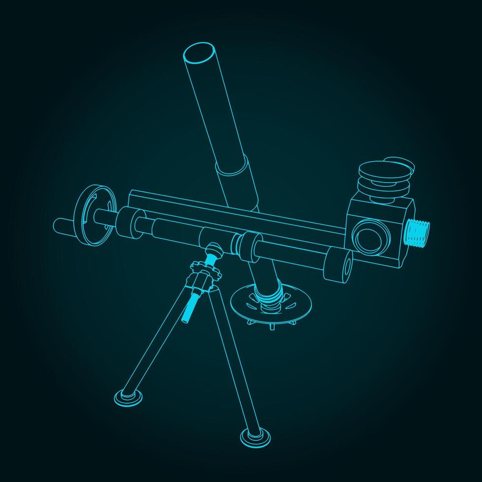 Mortar weapon system vector