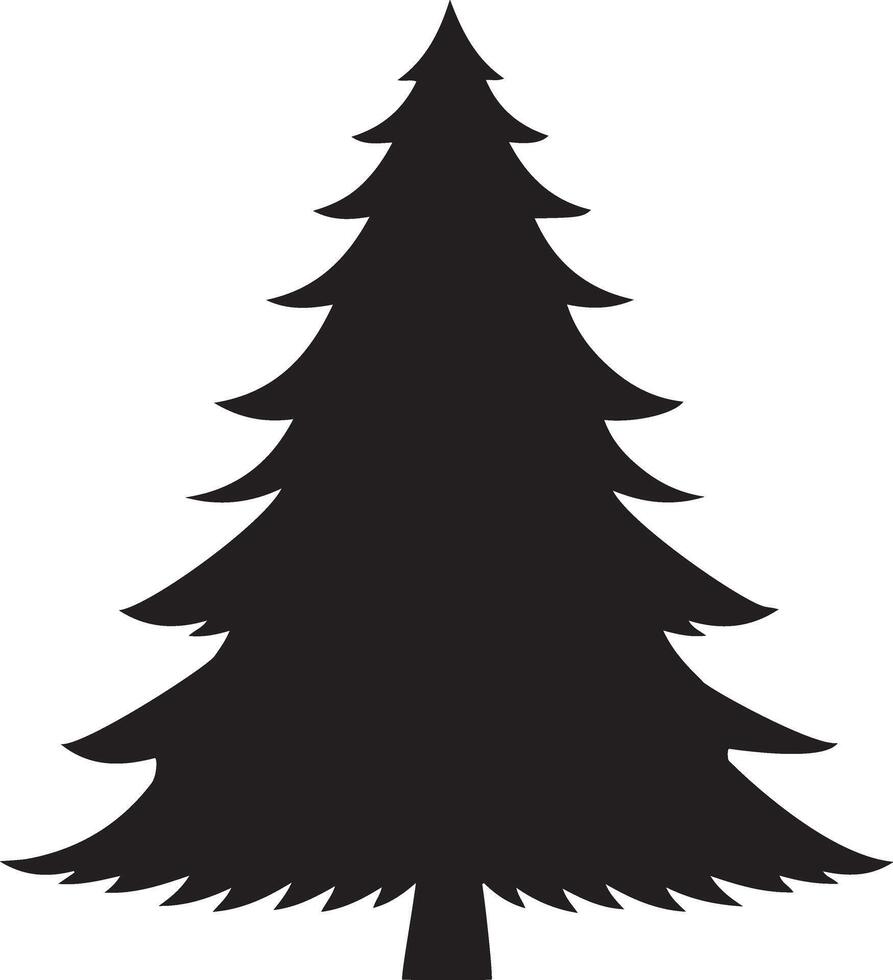 Navidad árbol sin decoraciones vector