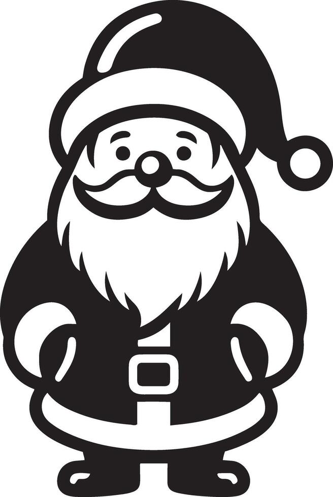 Christmas Santa Claus full body illustration. Santa Claus for Merry Christmas and happy new year design. vector