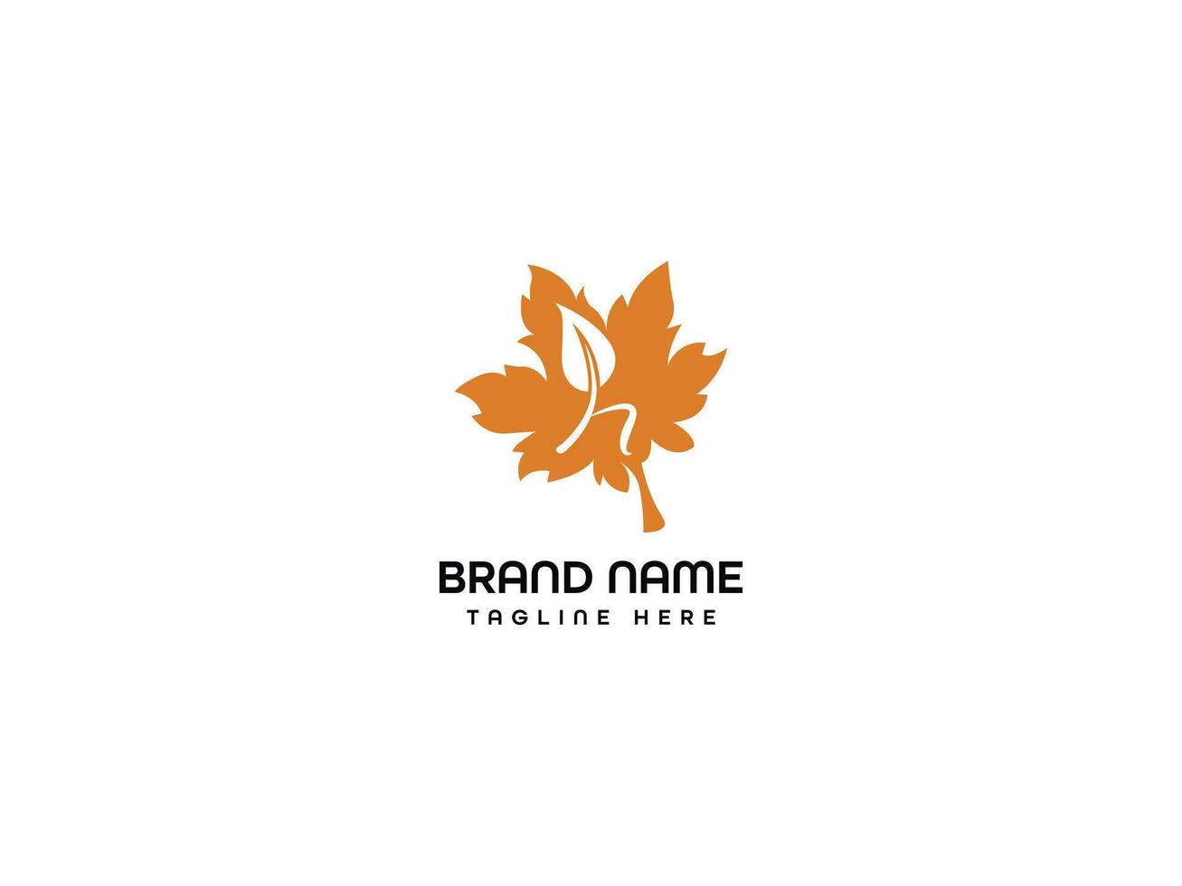 bio leaf with letter h logo design vector