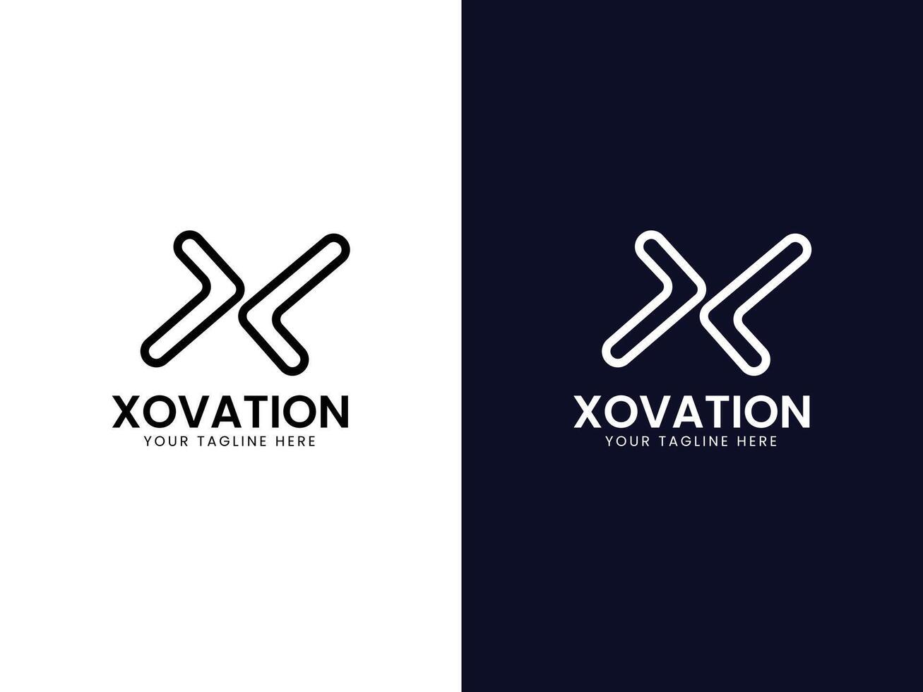 x letter logo design vector