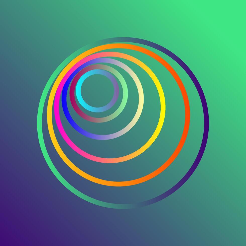Abstract background with colorful circles. vector
