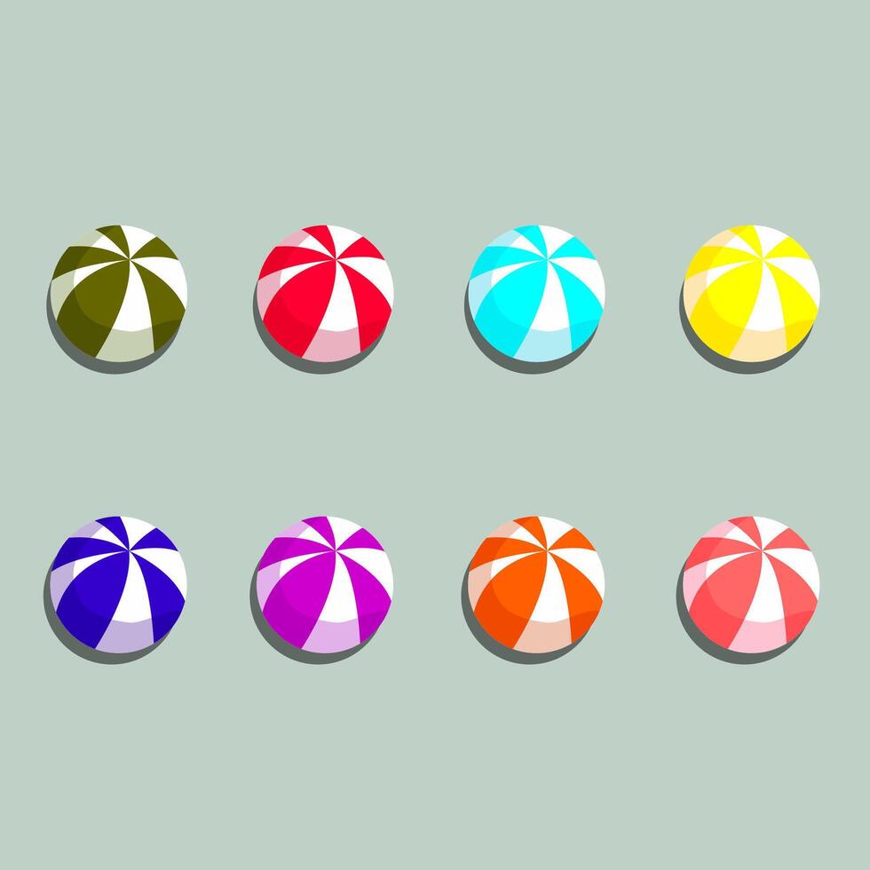 Colorful beach ball. circle. vector