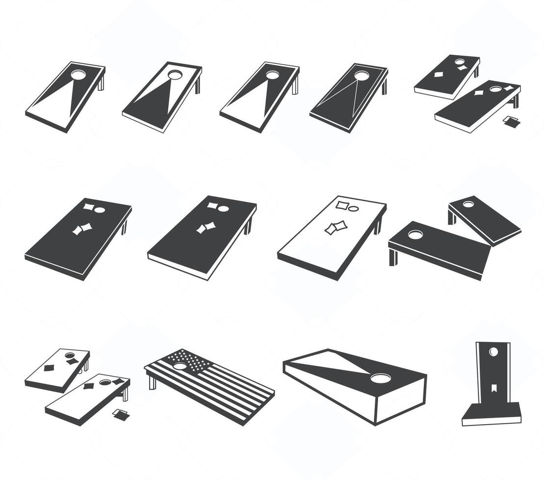 Cornhole, Cornhole Playing, Cornhole Player, vector