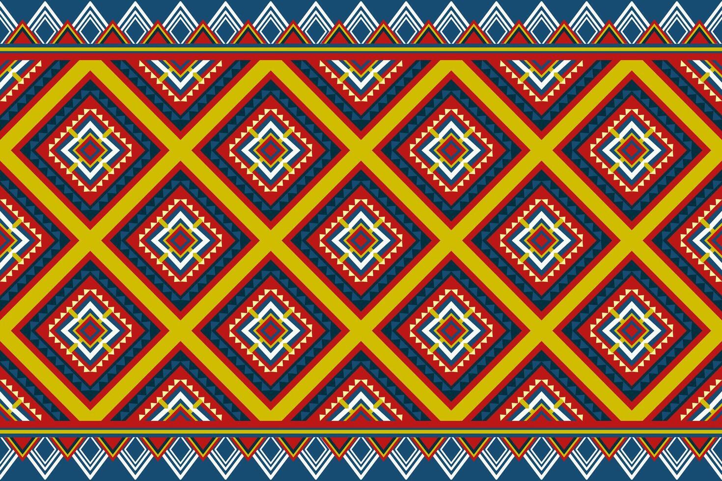 geometric ethnic pattern. Can be used in fabric design for clothing, textile, wrapping, background, wallpaper, carpet, embroidery style vector