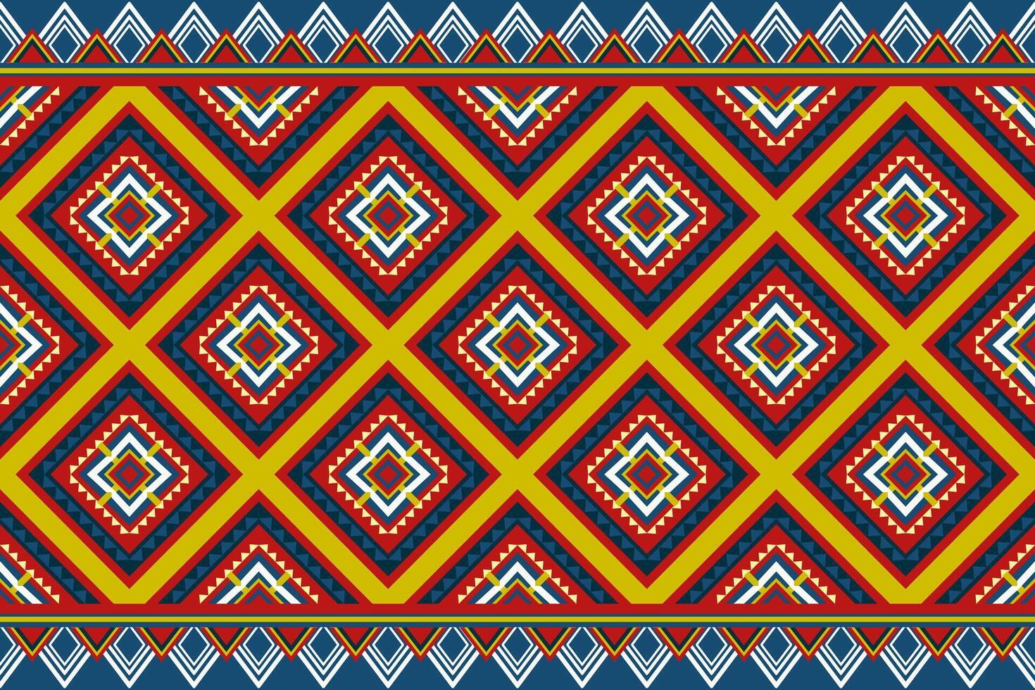 geometric ethnic pattern. Can be used in fabric design for clothing, textile, wrapping, background, wallpaper, carpet, embroidery style vector