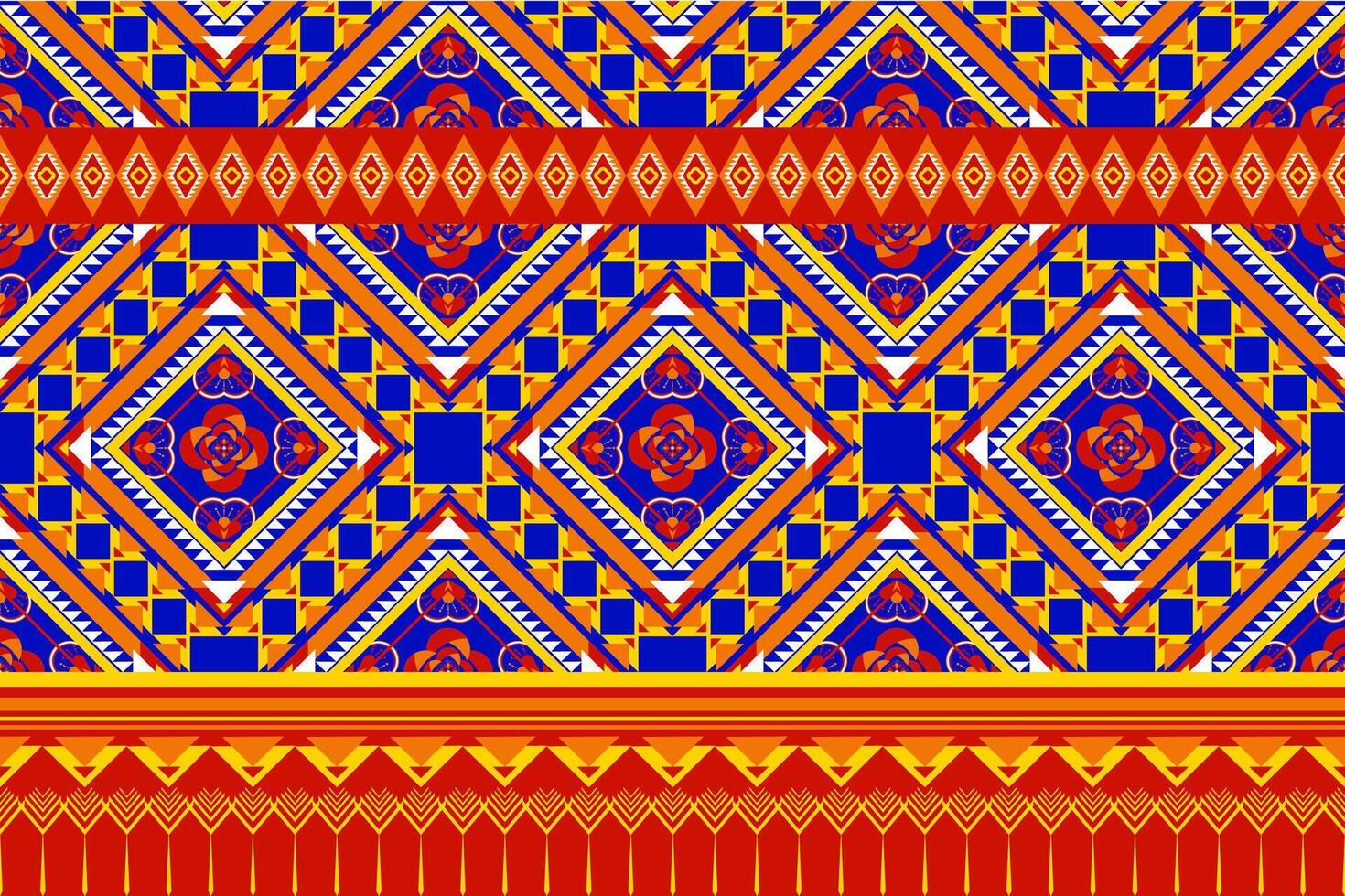 geometric ethnic pattern. Can be used in fabric design for clothing, textile, wrapping, background, wallpaper, carpet, embroidery style vector