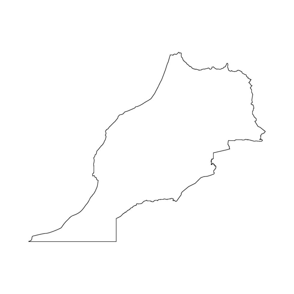 morocco map icon vector