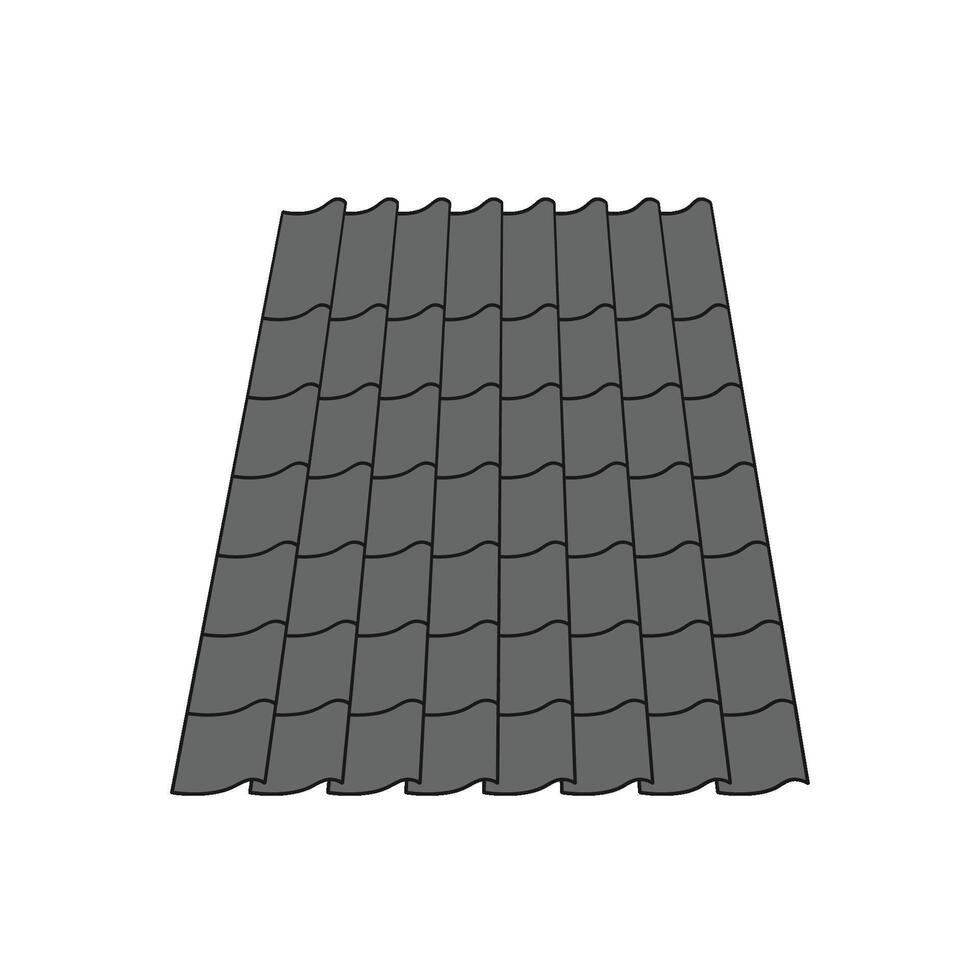roof tile icon vector
