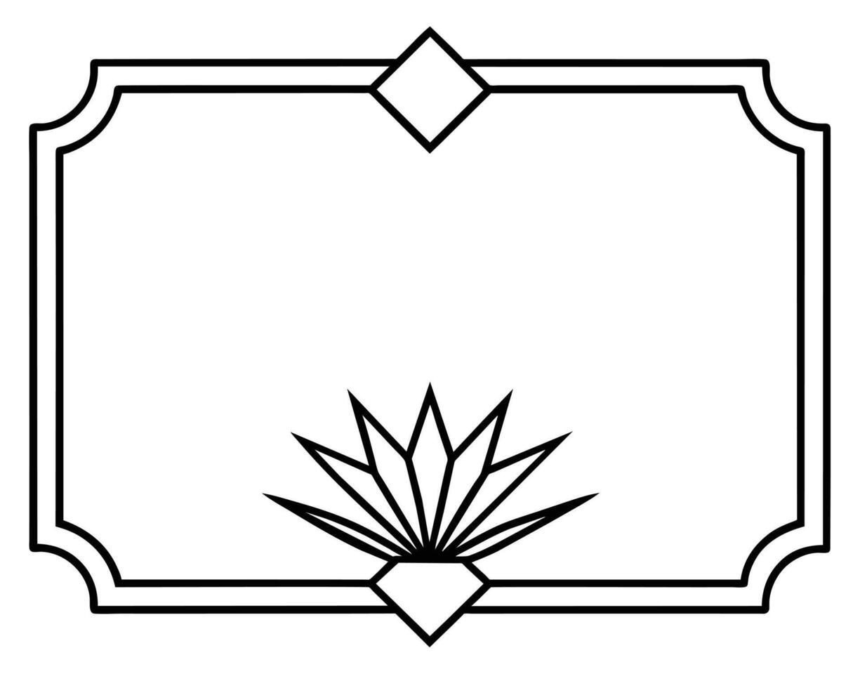 marcos fronteras rectangular forma ilustración vector