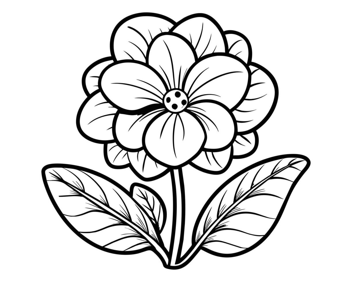 Lily of the valley outline vector