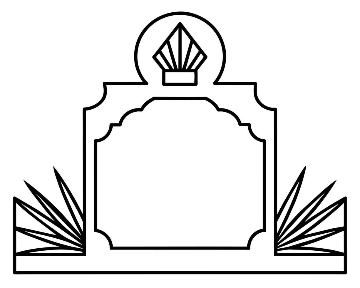 Frames borders rectangular shape illustration vector