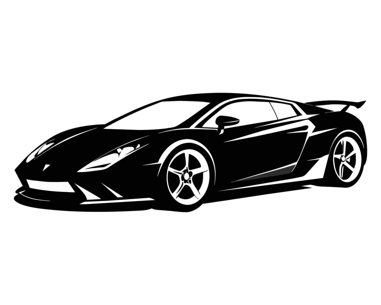 Car isolated on white background vector
