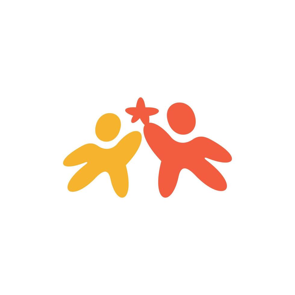 People Star Leadership simplicity icon business design template vector