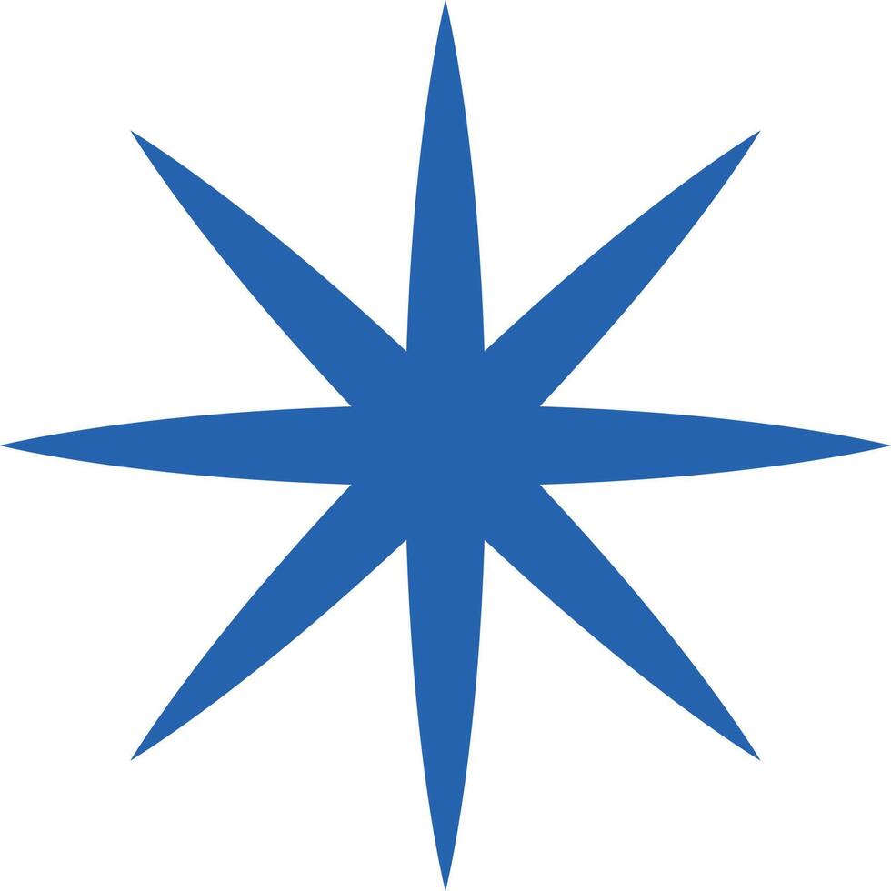 blue retro star 44596765 Vector Art at Vecteezy