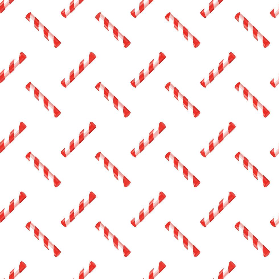 seamless pattern with striped candy sticks vector