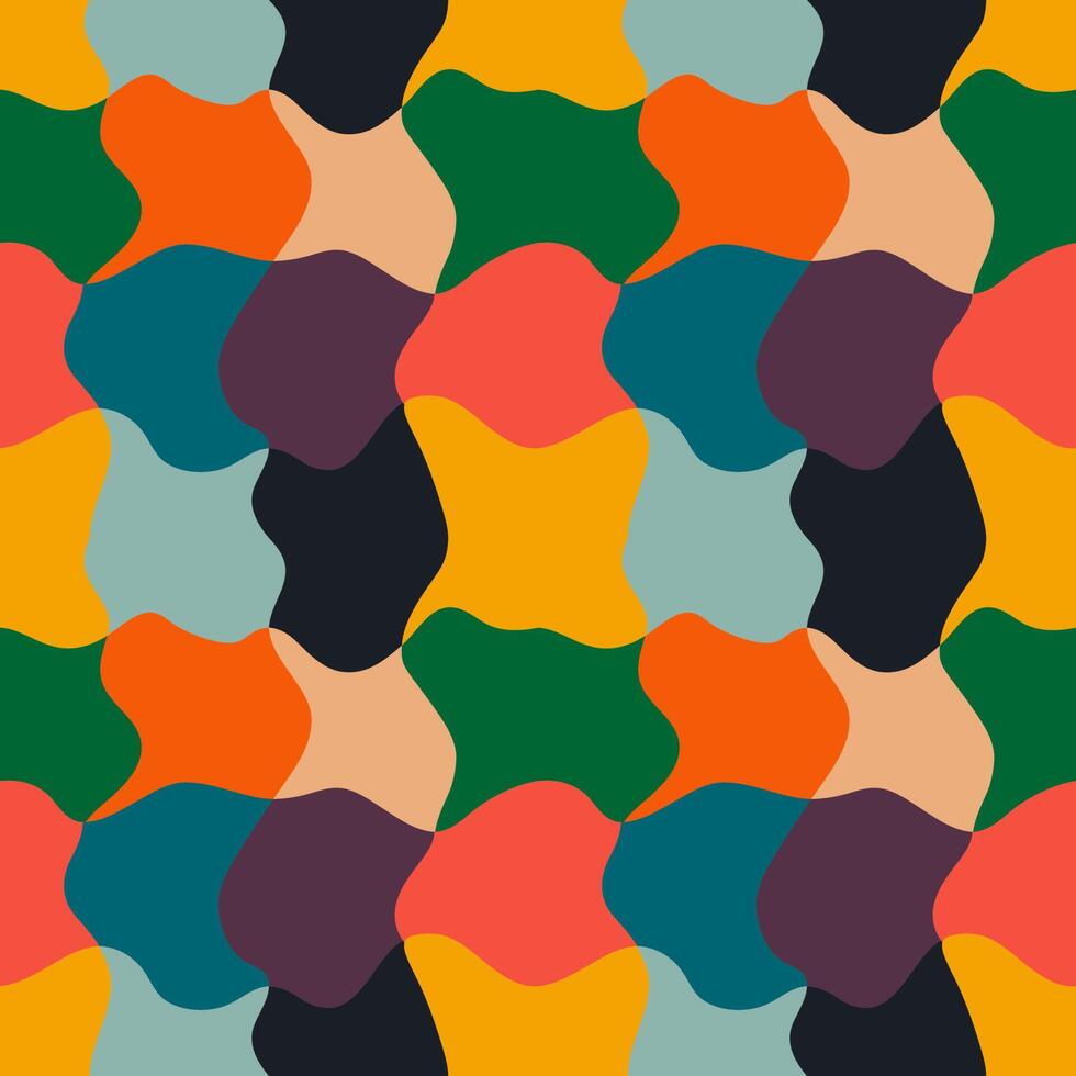 retro abstract seamless pattern vector