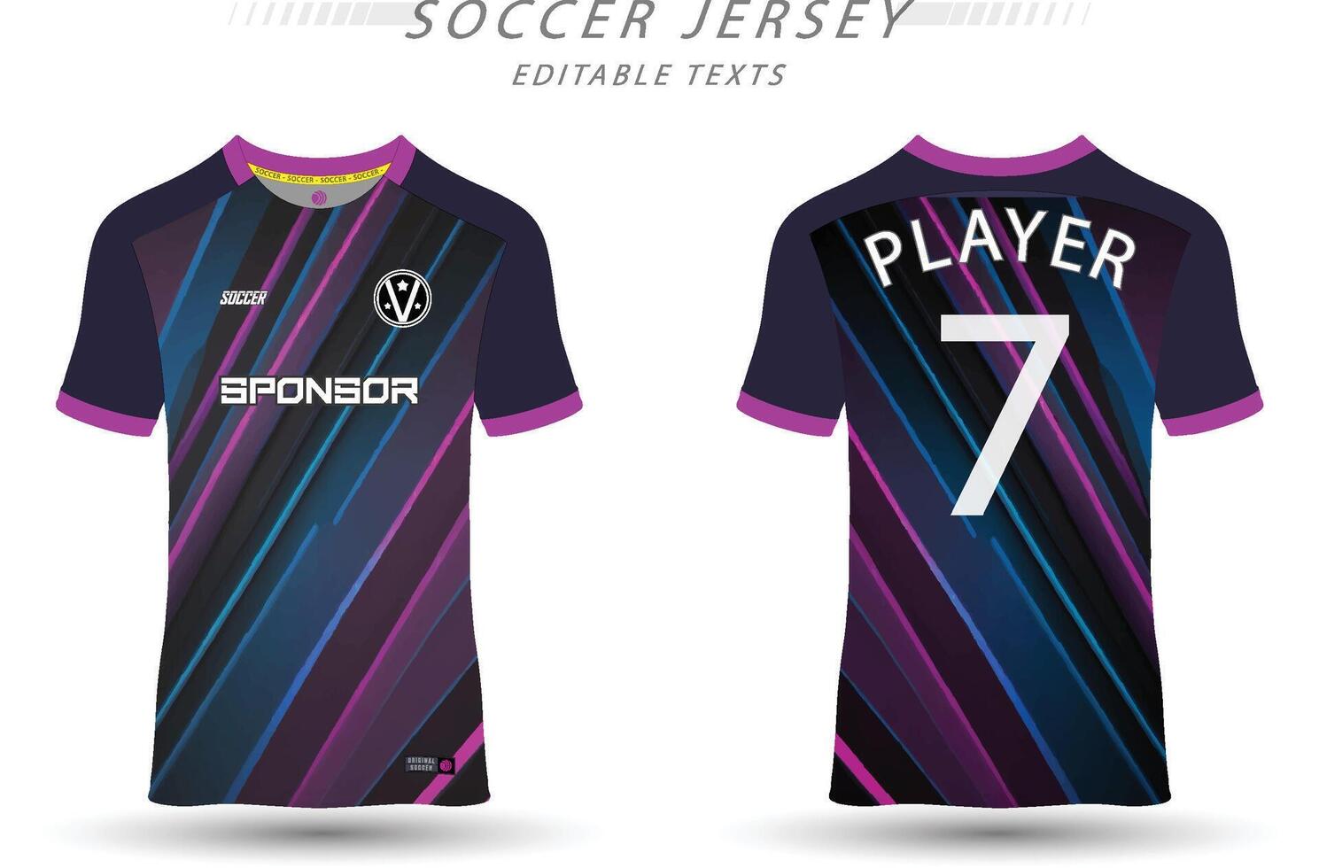 mejor fútbol jersey modelo deporte t camisa diseño vector