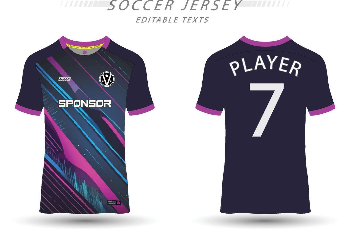 mejor fútbol jersey modelo deporte t camisa diseño vector