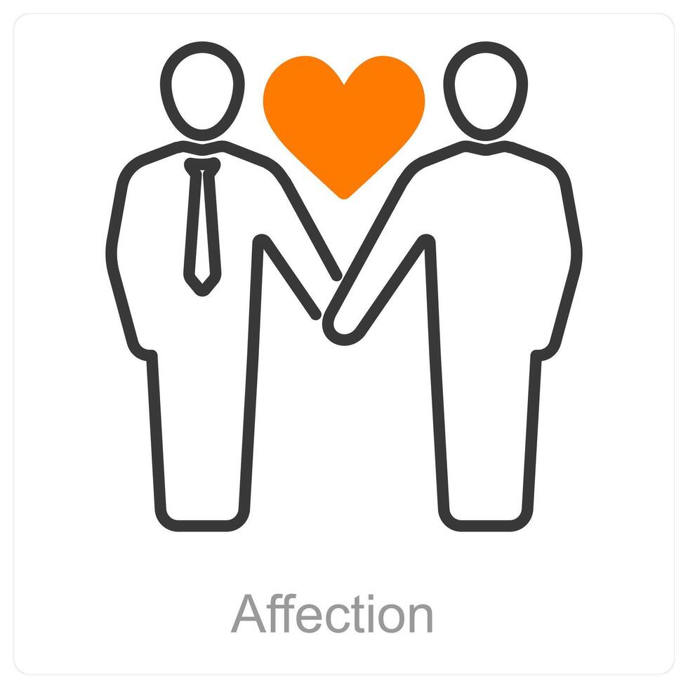 Affection and love icon concept vector