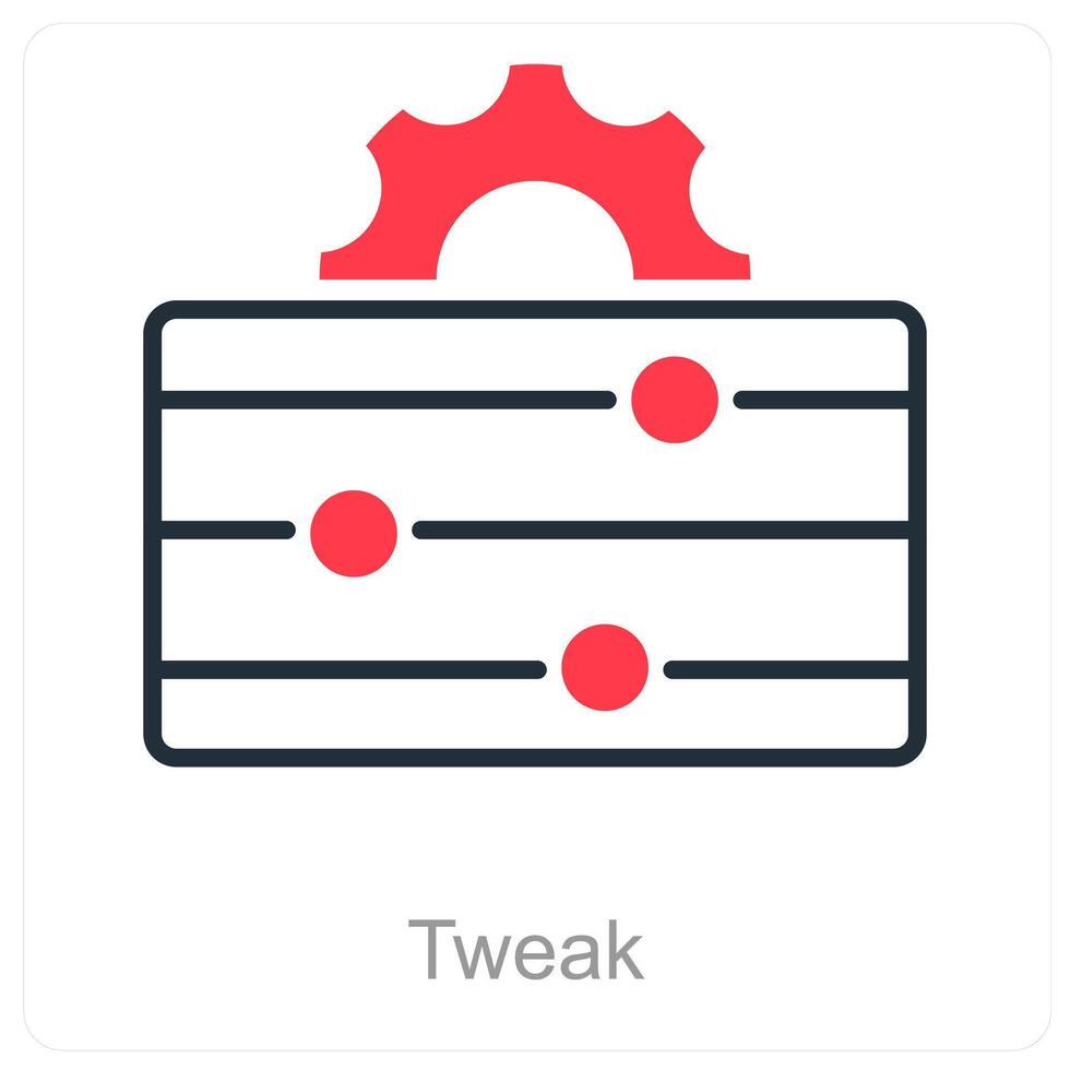 Tweak and adjust icon concept vector