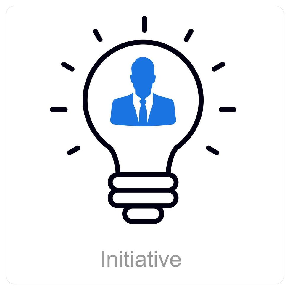 Initiative and leader icon concept vector