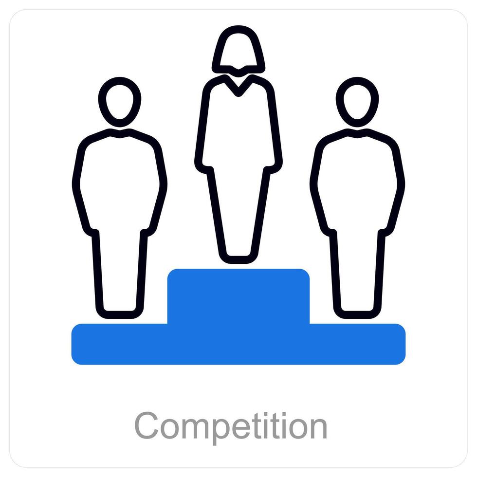 Competition and award icon concept vector