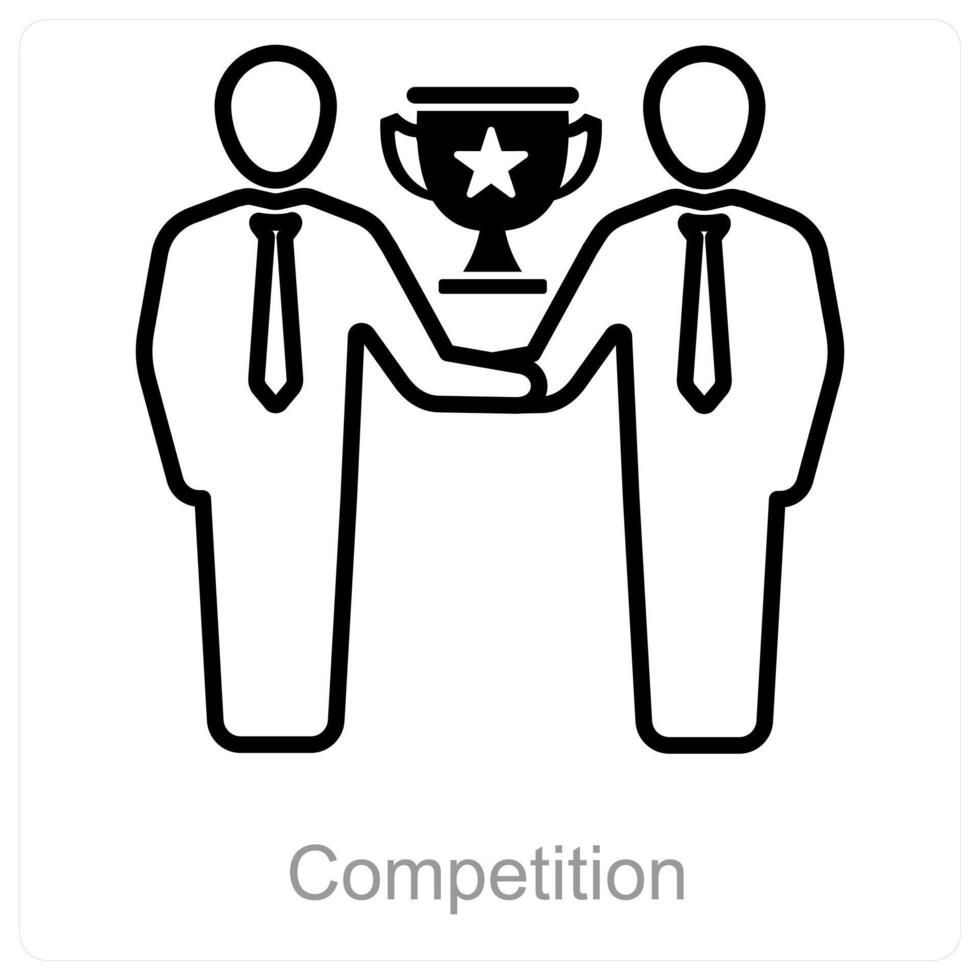 Competition and award icon concept vector