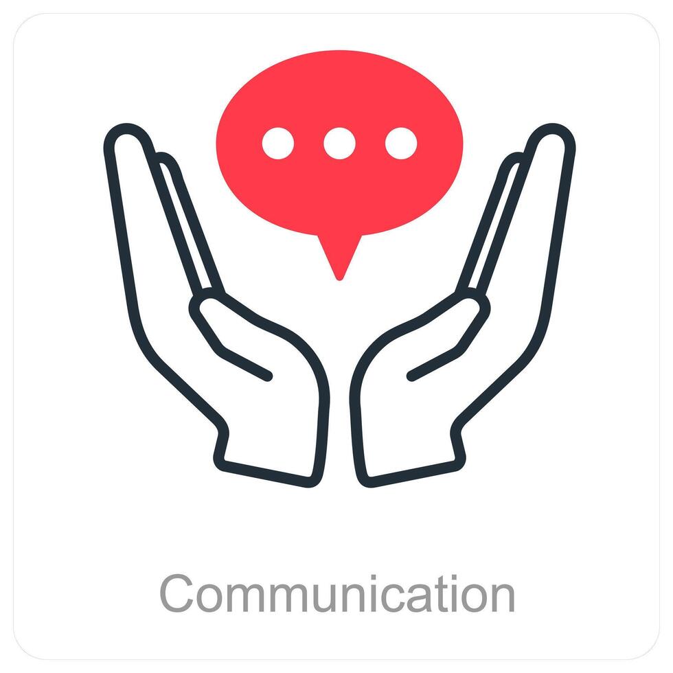 Communication and chat icon concept vector