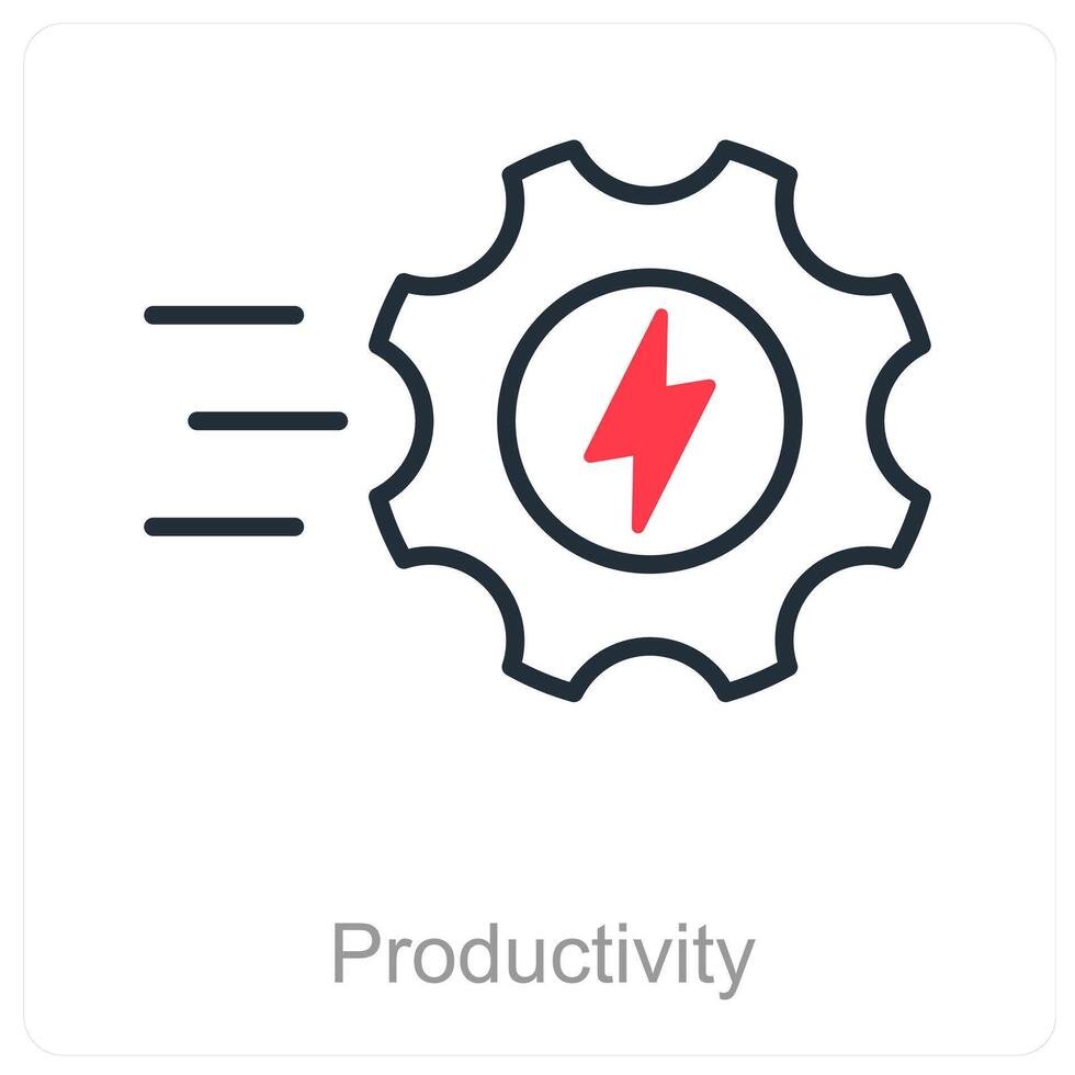 productividad y mejoramiento icono concepto vector