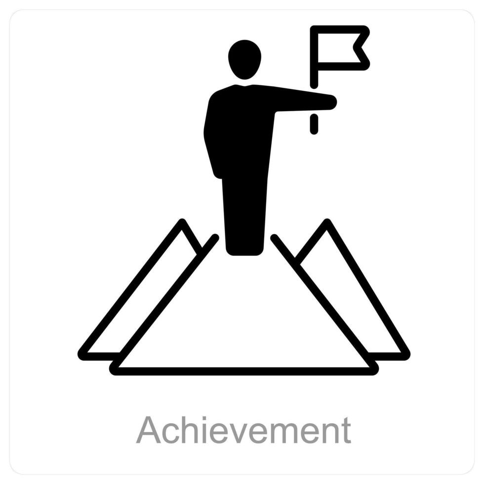 Achievement and award icon concept vector