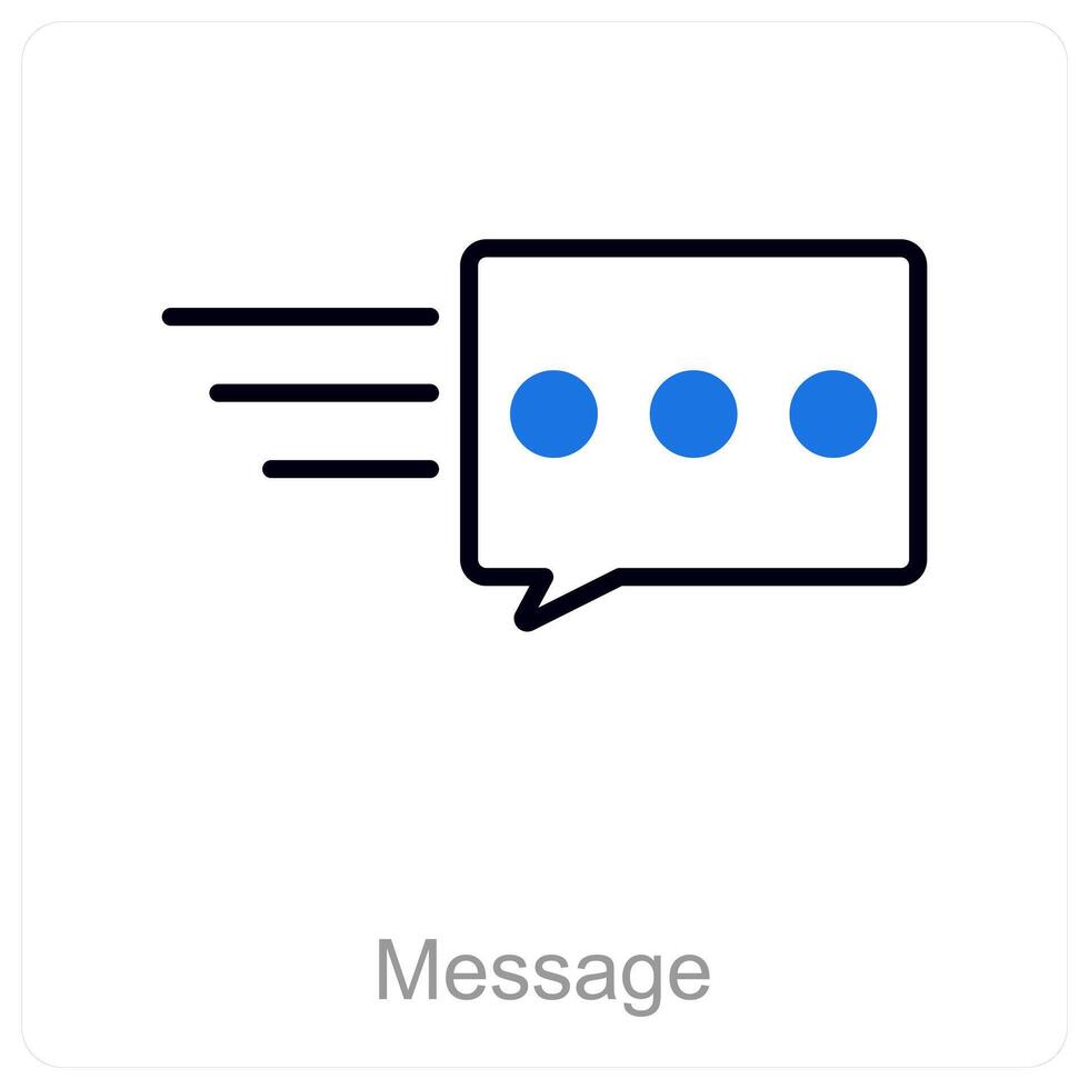 Message and text icon concept vector