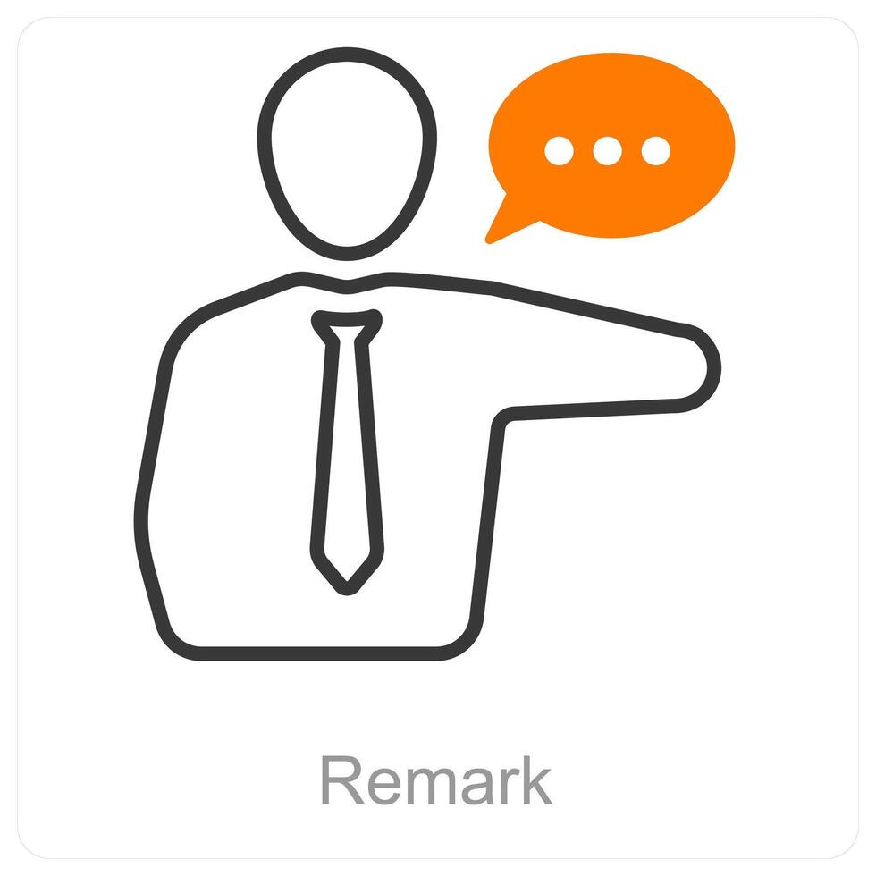 Remark and approval icon concept vector