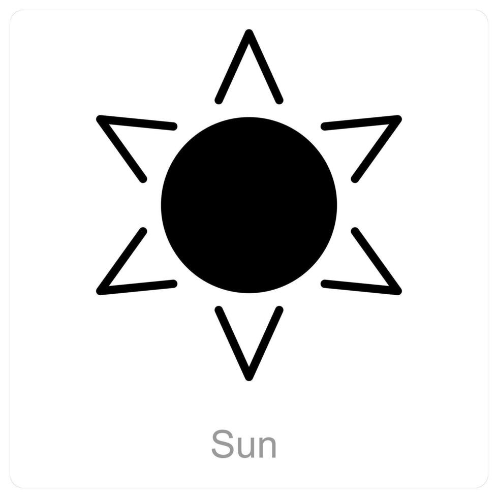 Sun and summer icon concept vector