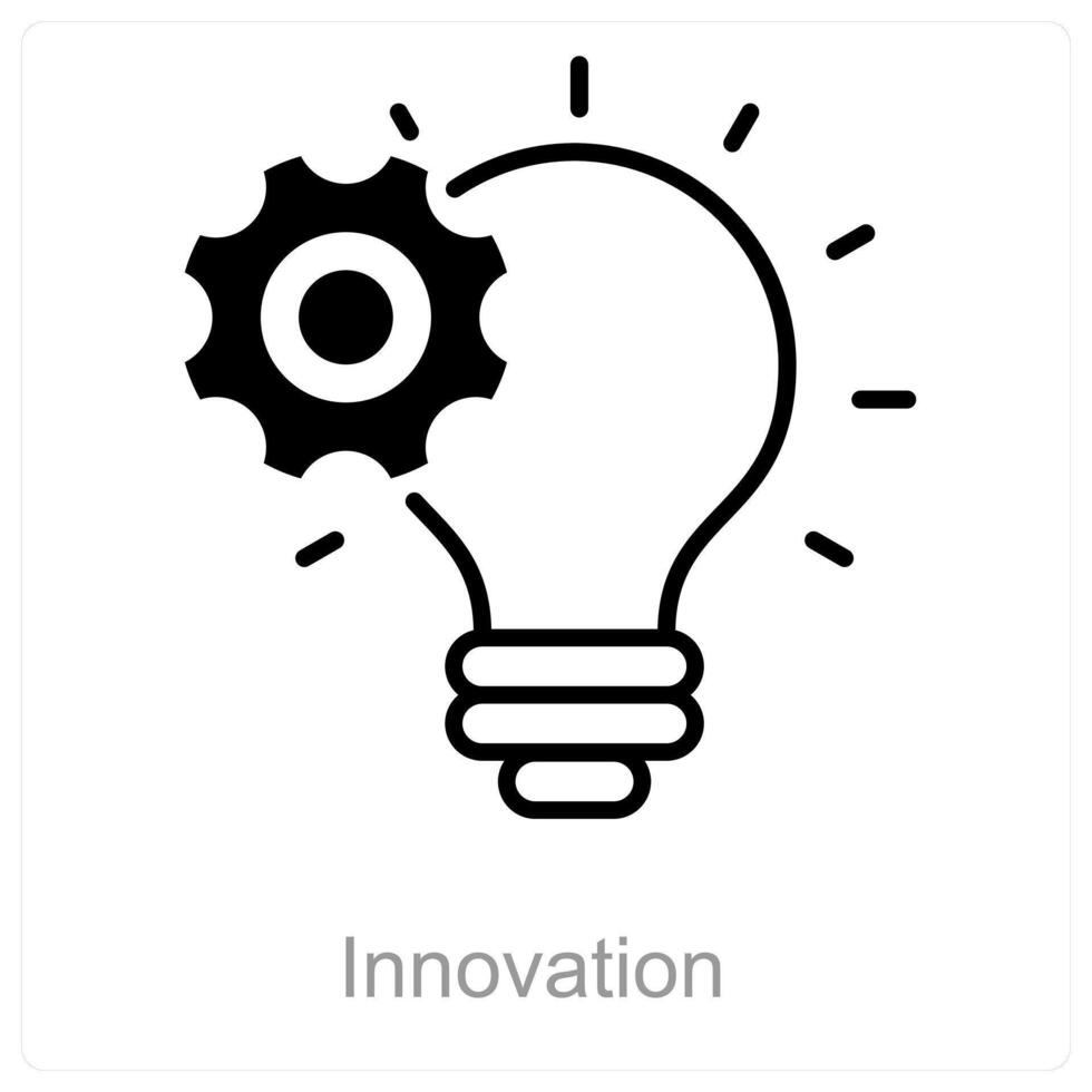 innovación y idea icono concepto vector
