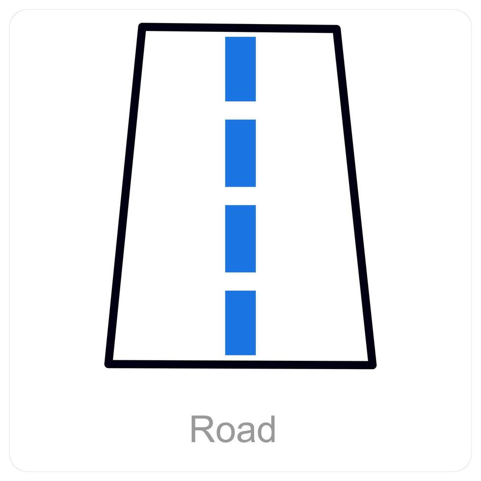 la carretera y calle icono concepto vector