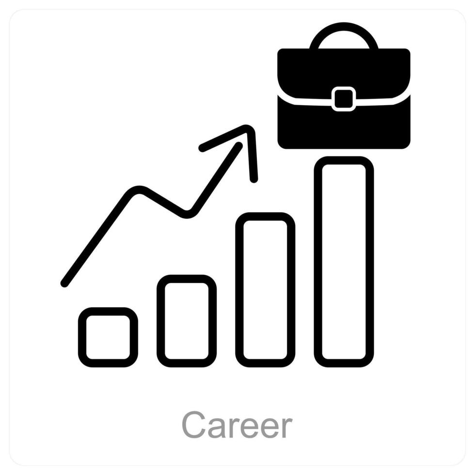 Career and success icon concept vector