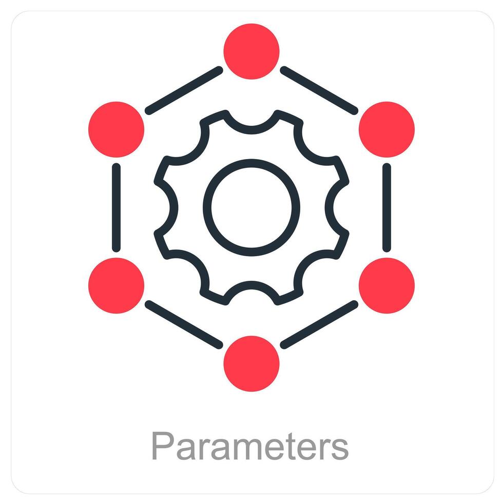 Parameters and settings icon concept vector