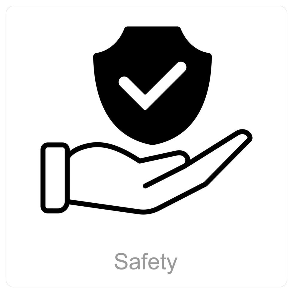 Safety and security icon concept vector