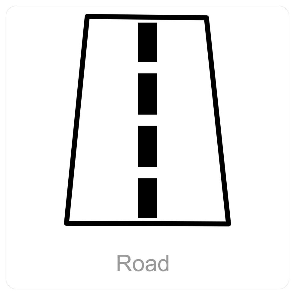 Road and street icon concept vector