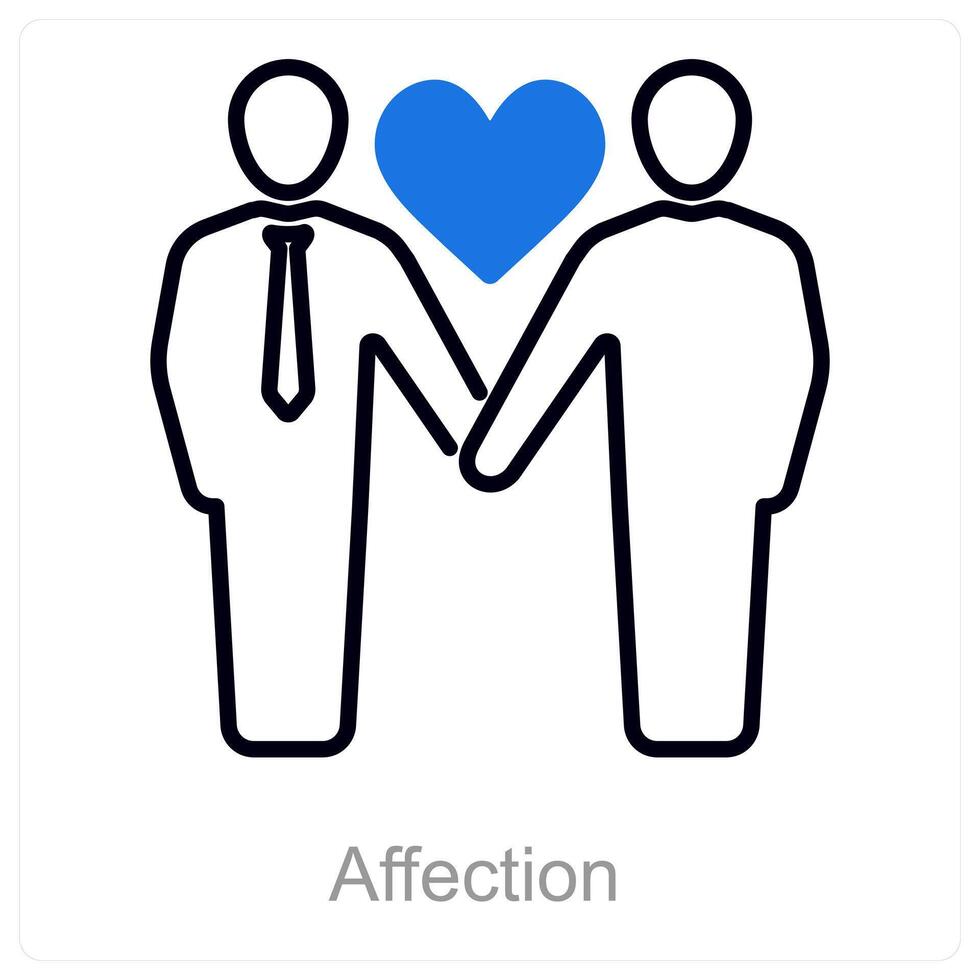 Affection and love icon concept vector