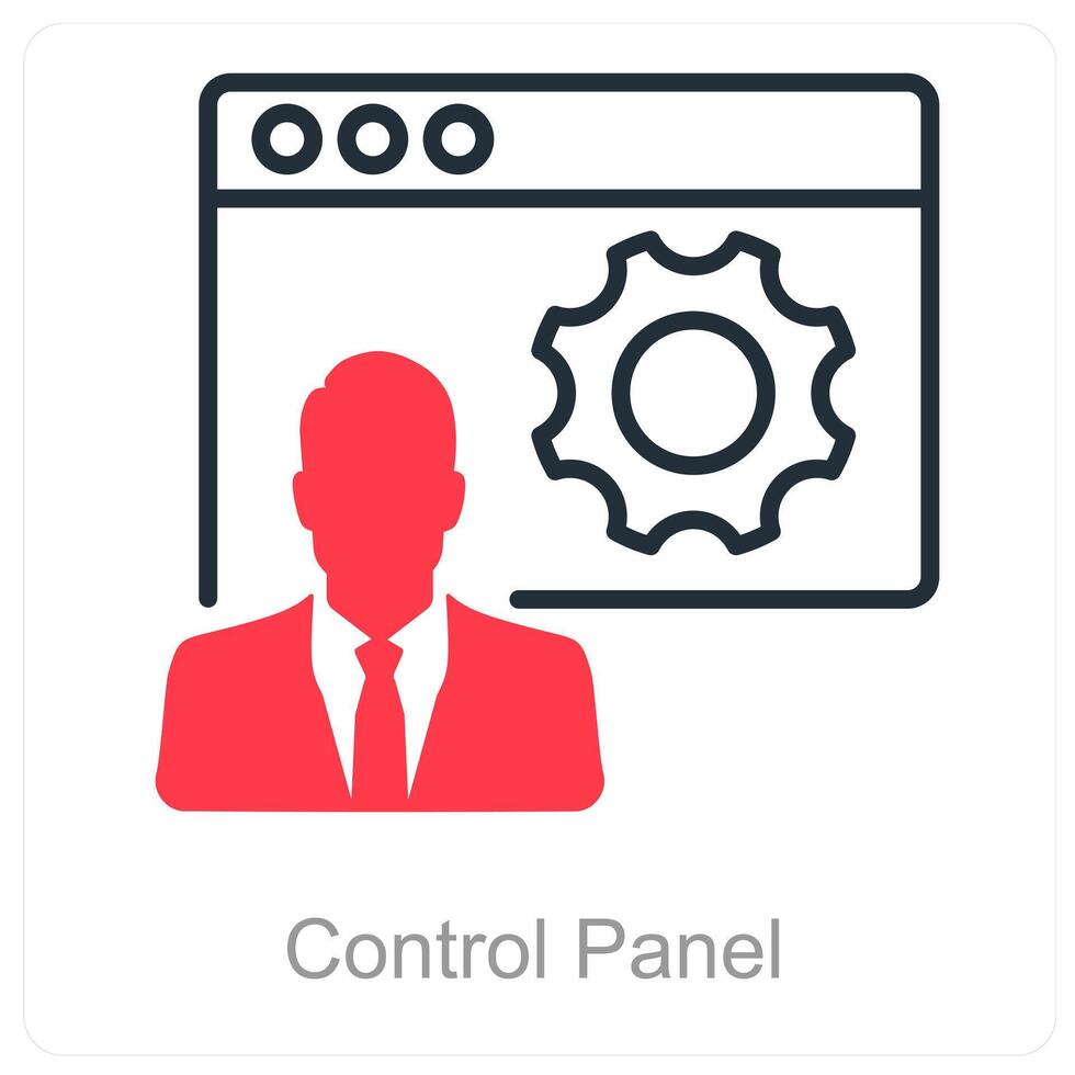 Control Panel and settings icon concept vector