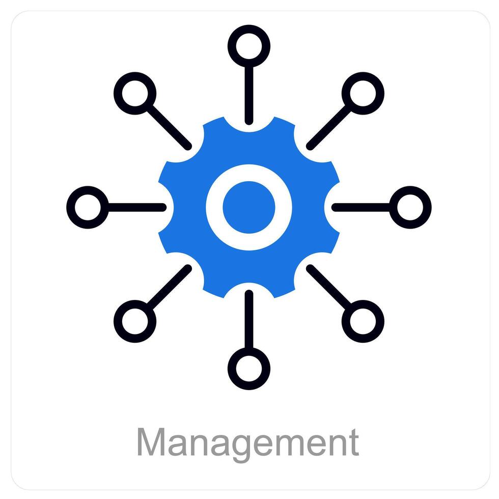 Management and organize icon concept vector