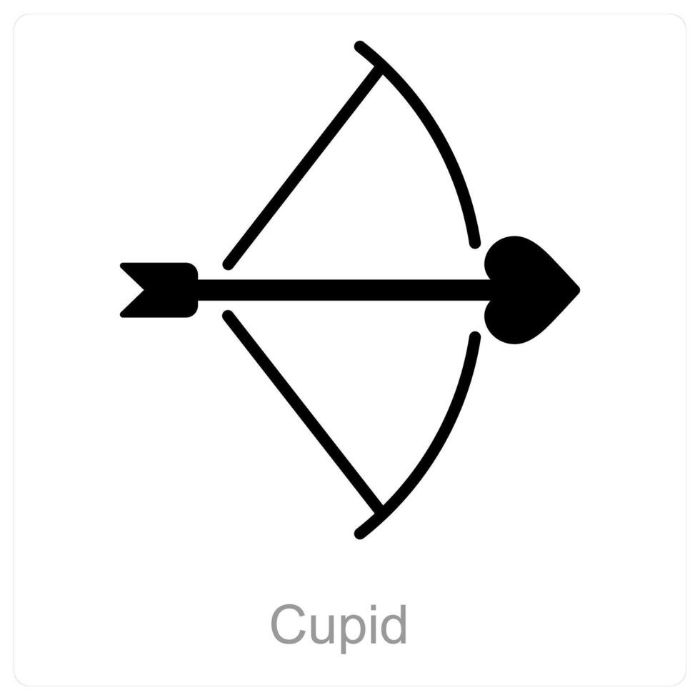 Cupid and love icon concept vector