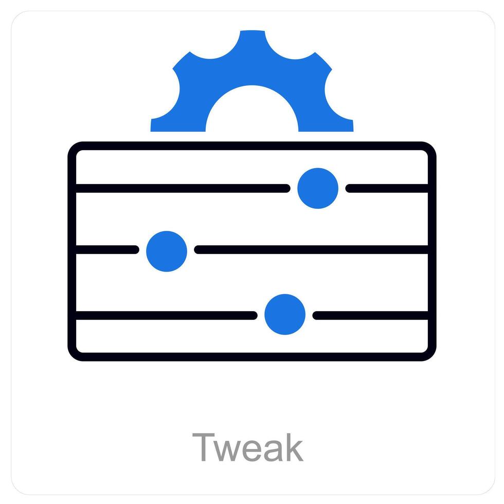 Tweak and adjust icon concept vector