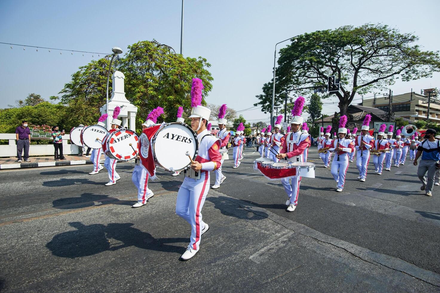Chiang Mai, Thailand - February 04, 2023 Flower floats and parades The 46th Annual Flower Festival 2023 in Chiang Mai, Thailand photo