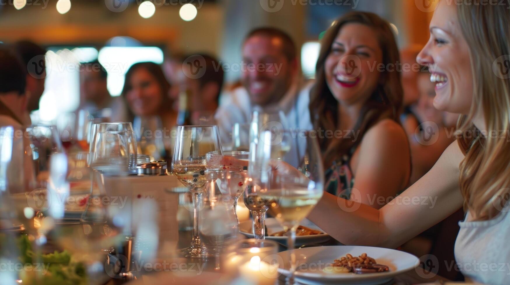 A dining room filled with happy and satisfied guests all leaving with a newfound appreciation for the complex and delicious world of mocktail pairings photo