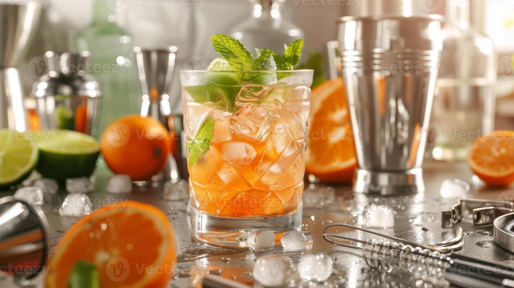 Learn the art of mixology as you experiment with a variety of tools and ingredients perfect for crafting refreshing nonalcoholic drinks photo