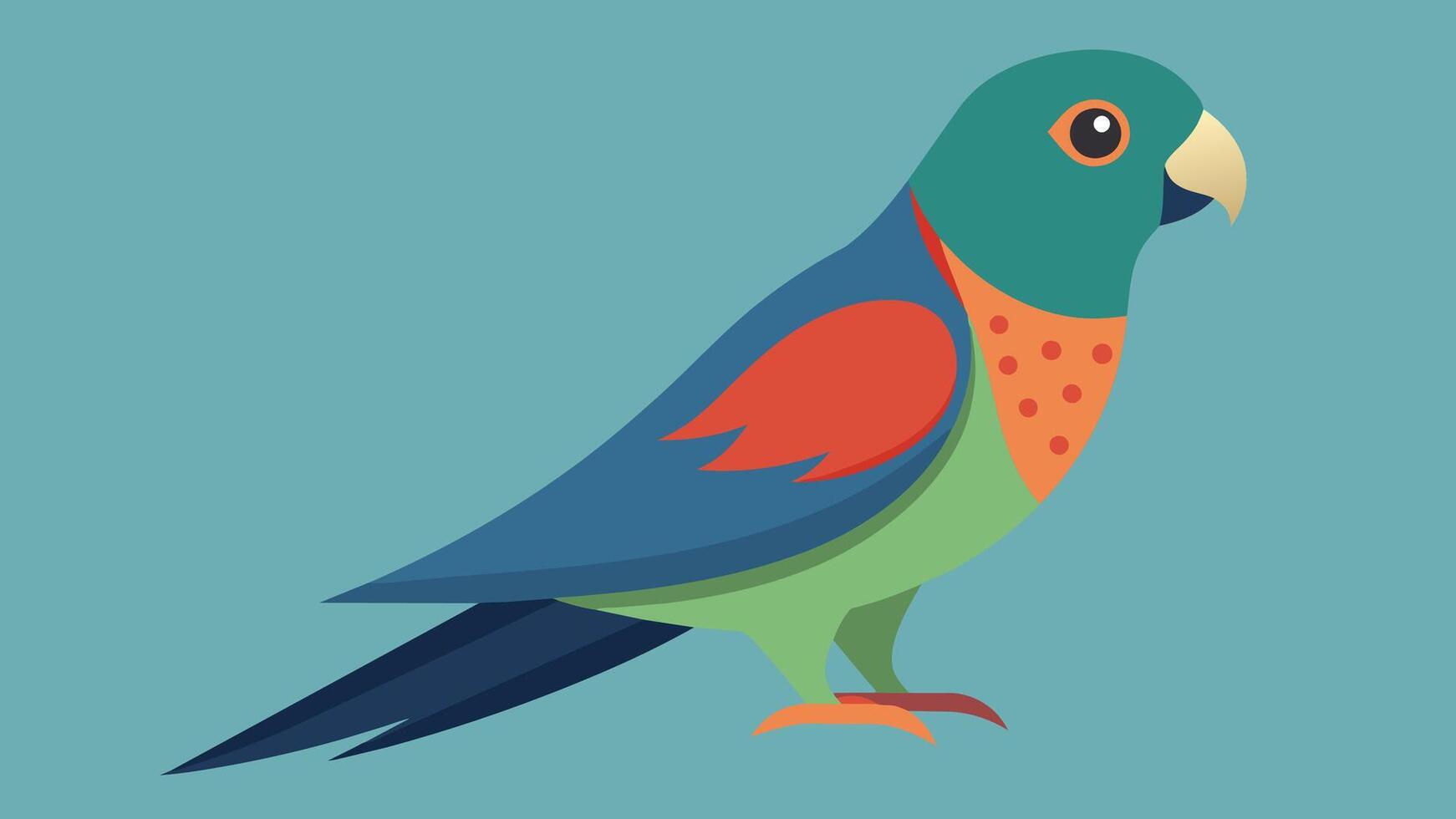 Boukers Parrot Stunning Illustration for Your Designs vector