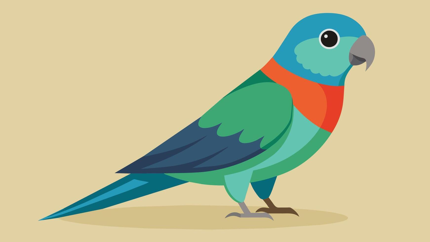 Boukers Parrot Stunning Illustration for Your Designs vector